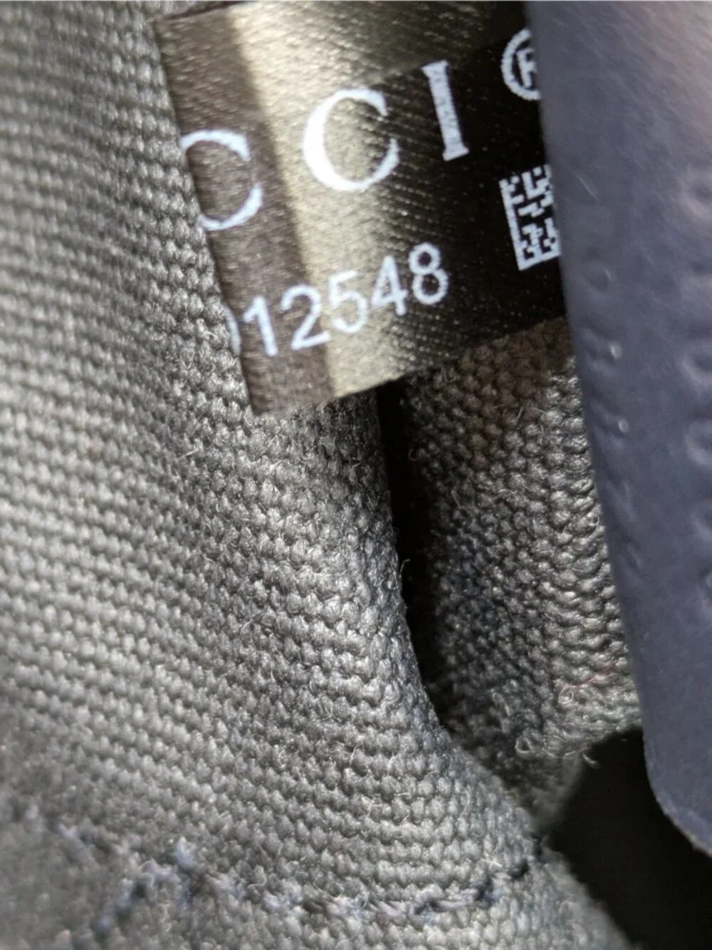 Gucci Men's Coat Of Arms Canvas Large Tote Shopping Bag Navy 816863